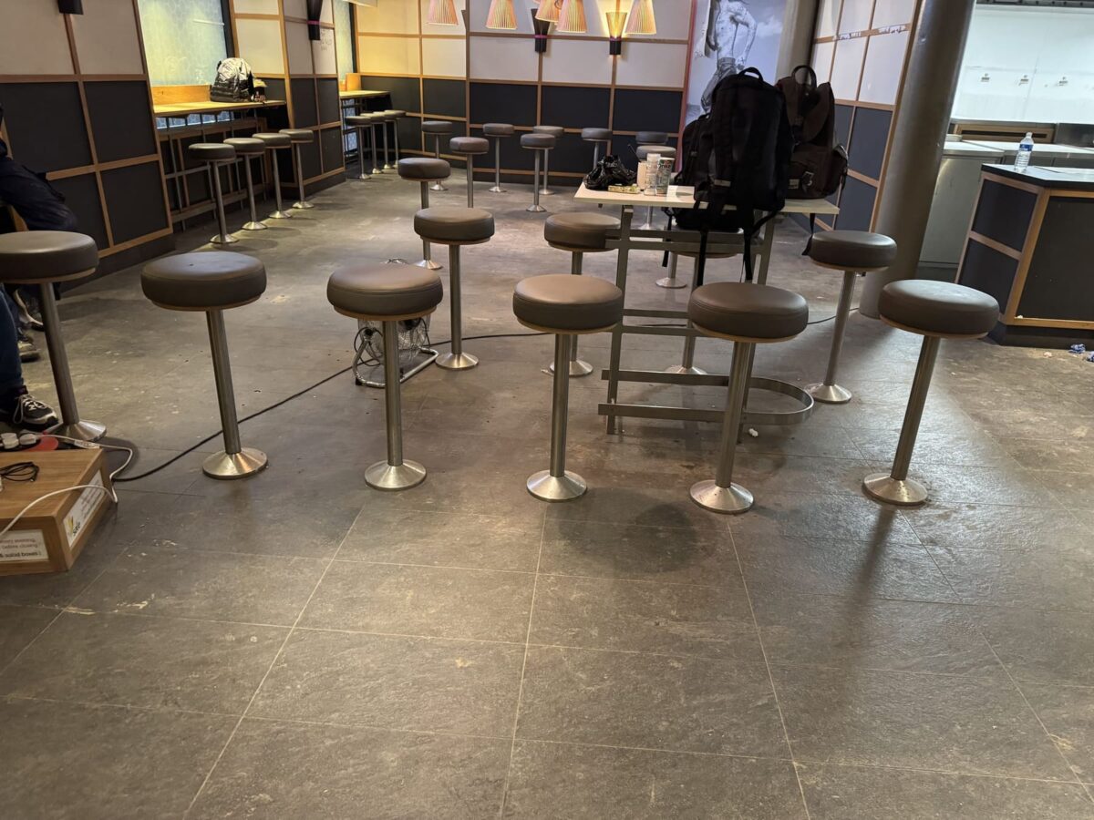 CERU Restaurant Farringdon by A&C Building Solutions, before the works