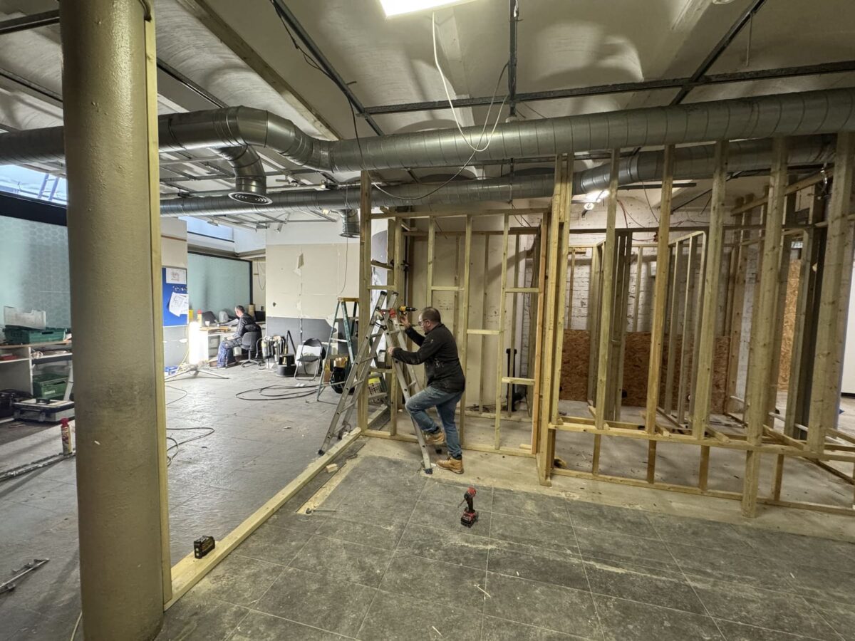 CERU Restaurant Farringdon by A&C Building Solutions, during construction