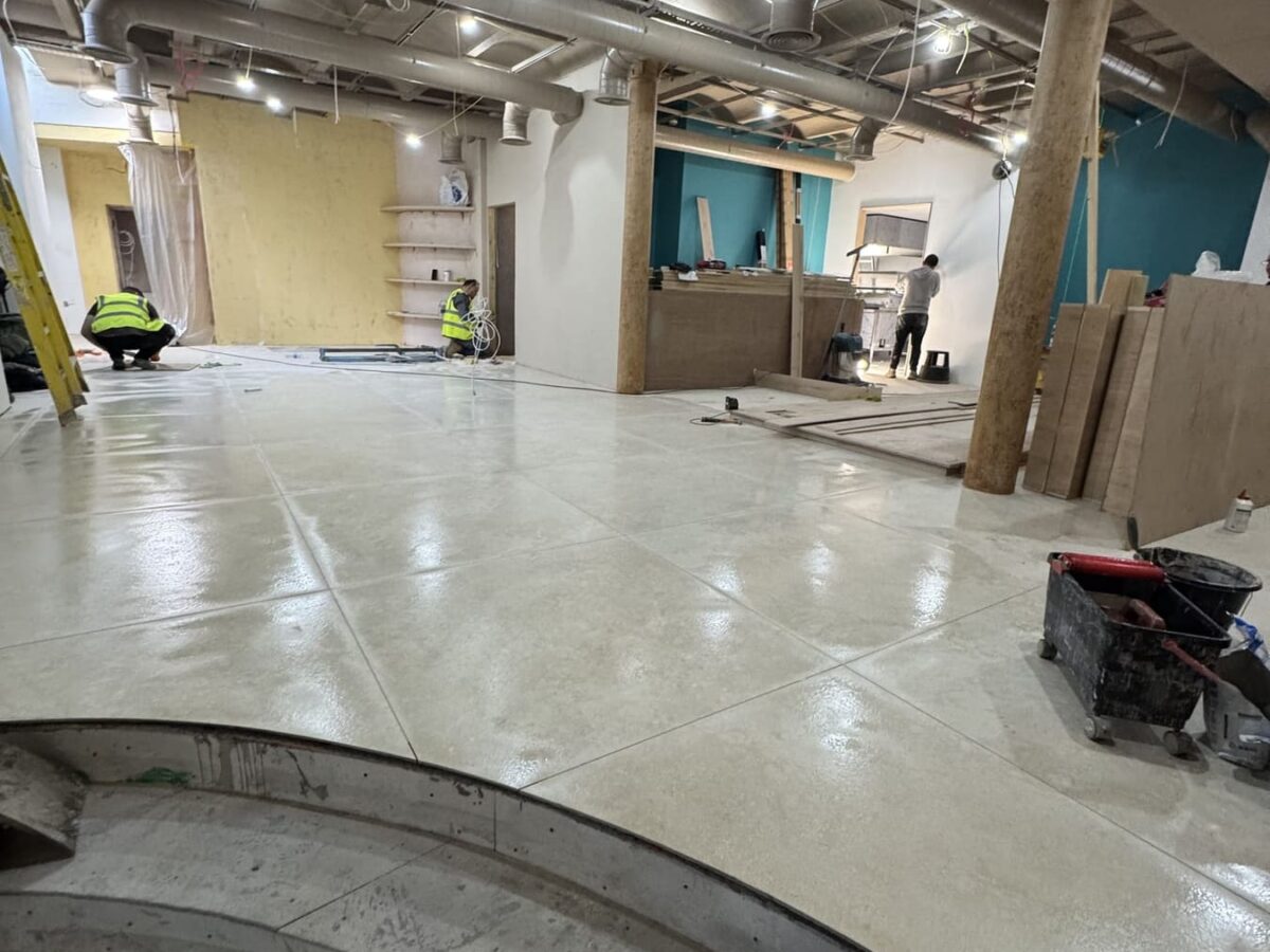 CERU Restaurant Farringdon by A&C Building Solutions, during construction