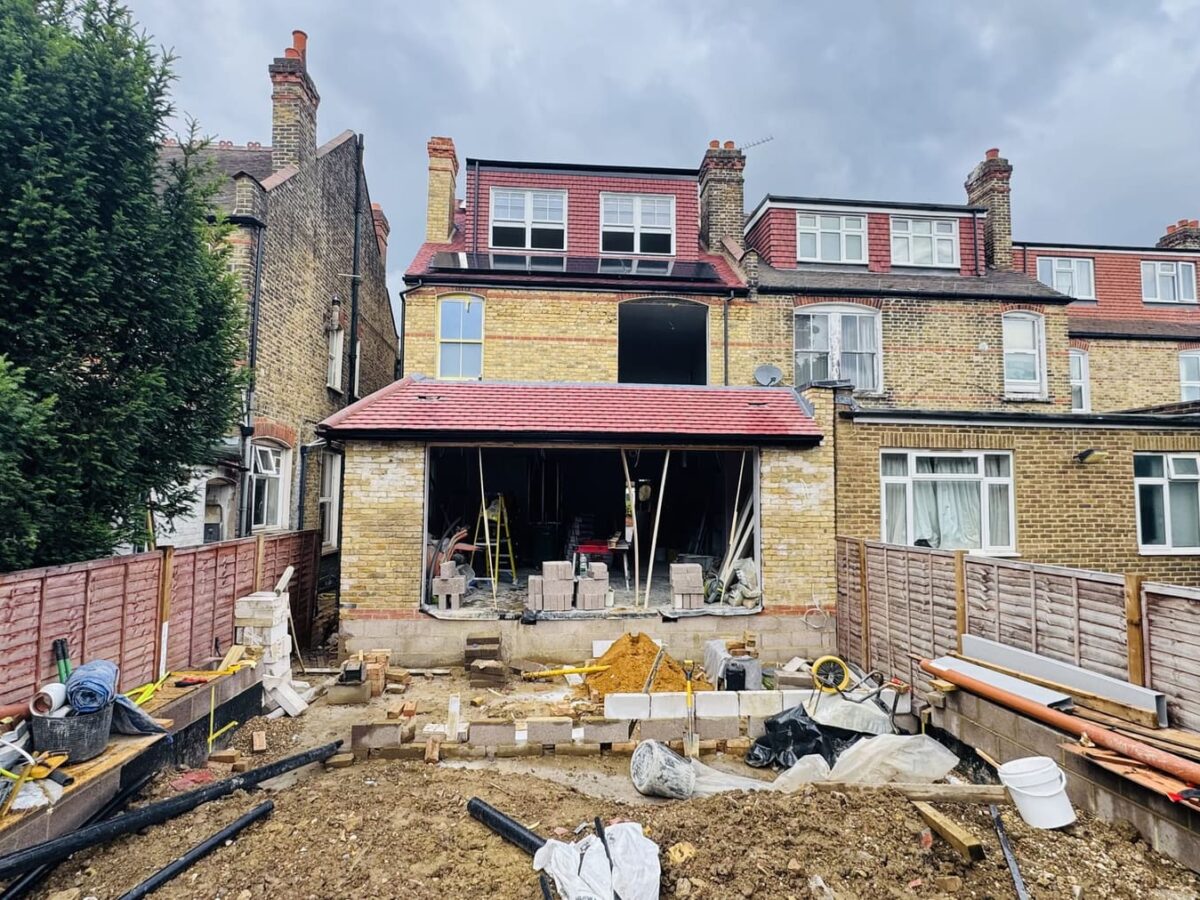 Worple Road by A&C Building Solutions, during construction